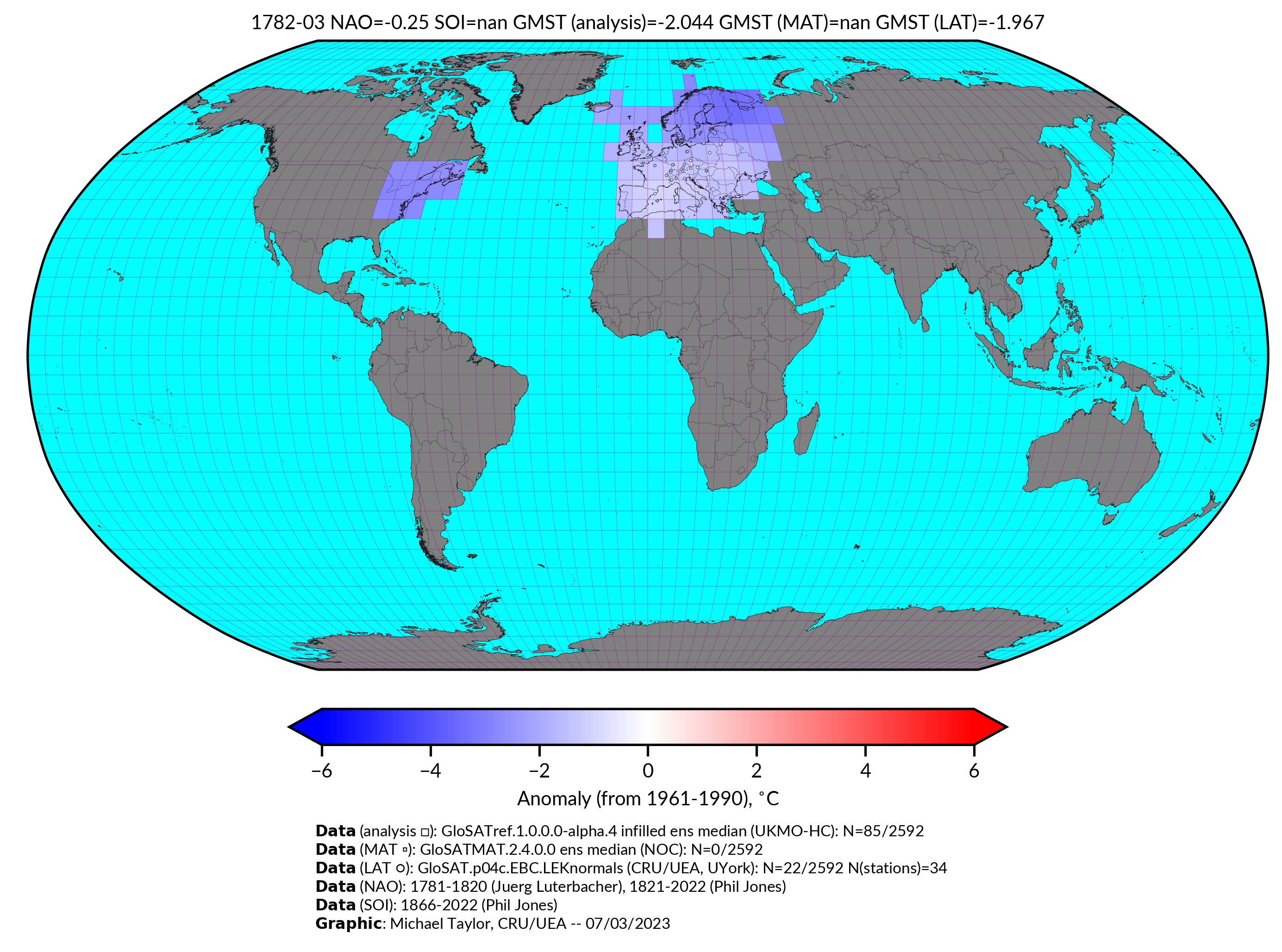 GloSAT temperature anomalies for Mar 1782