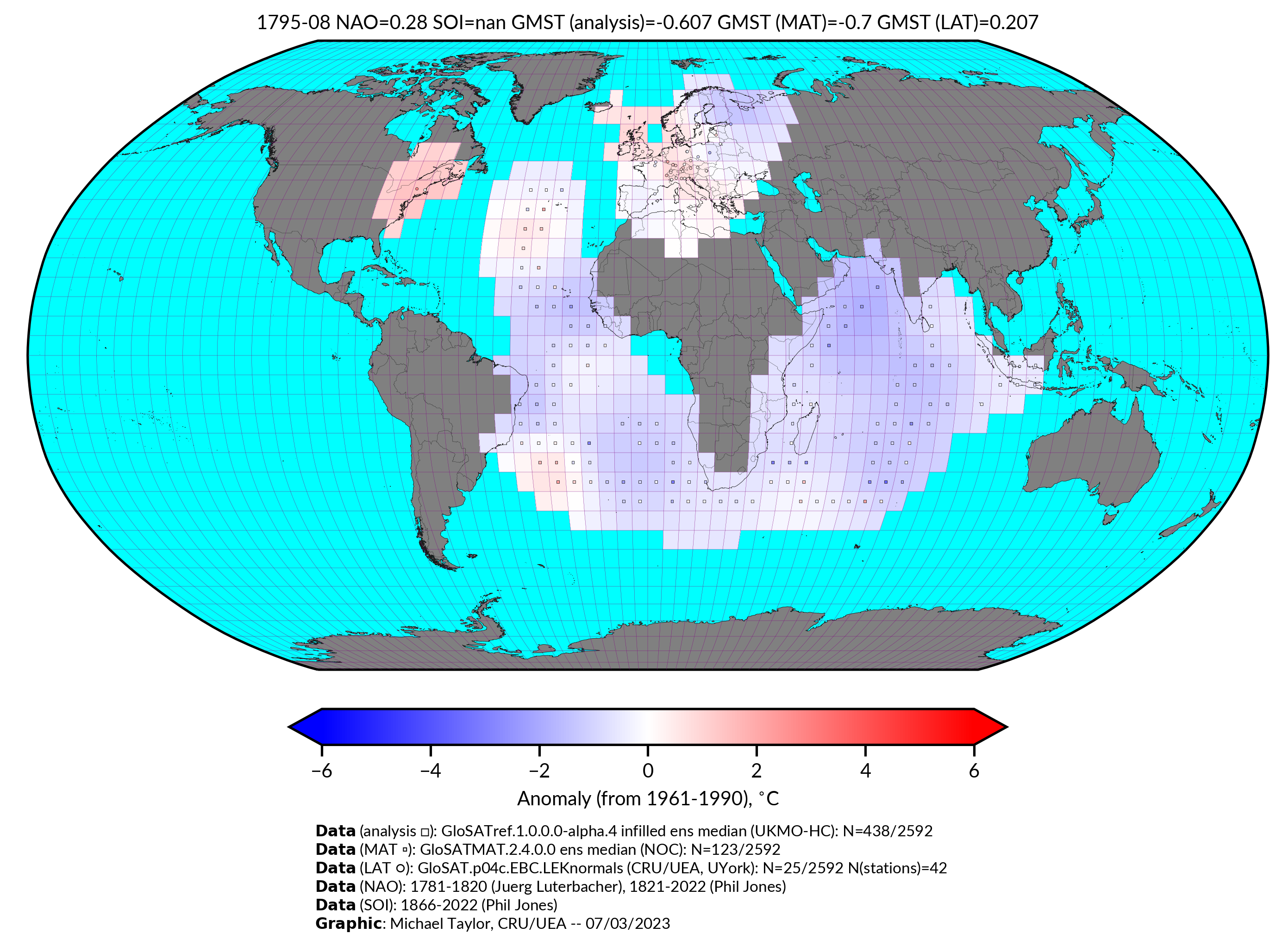 GloSAT temperature anomalies for Aug 1795
