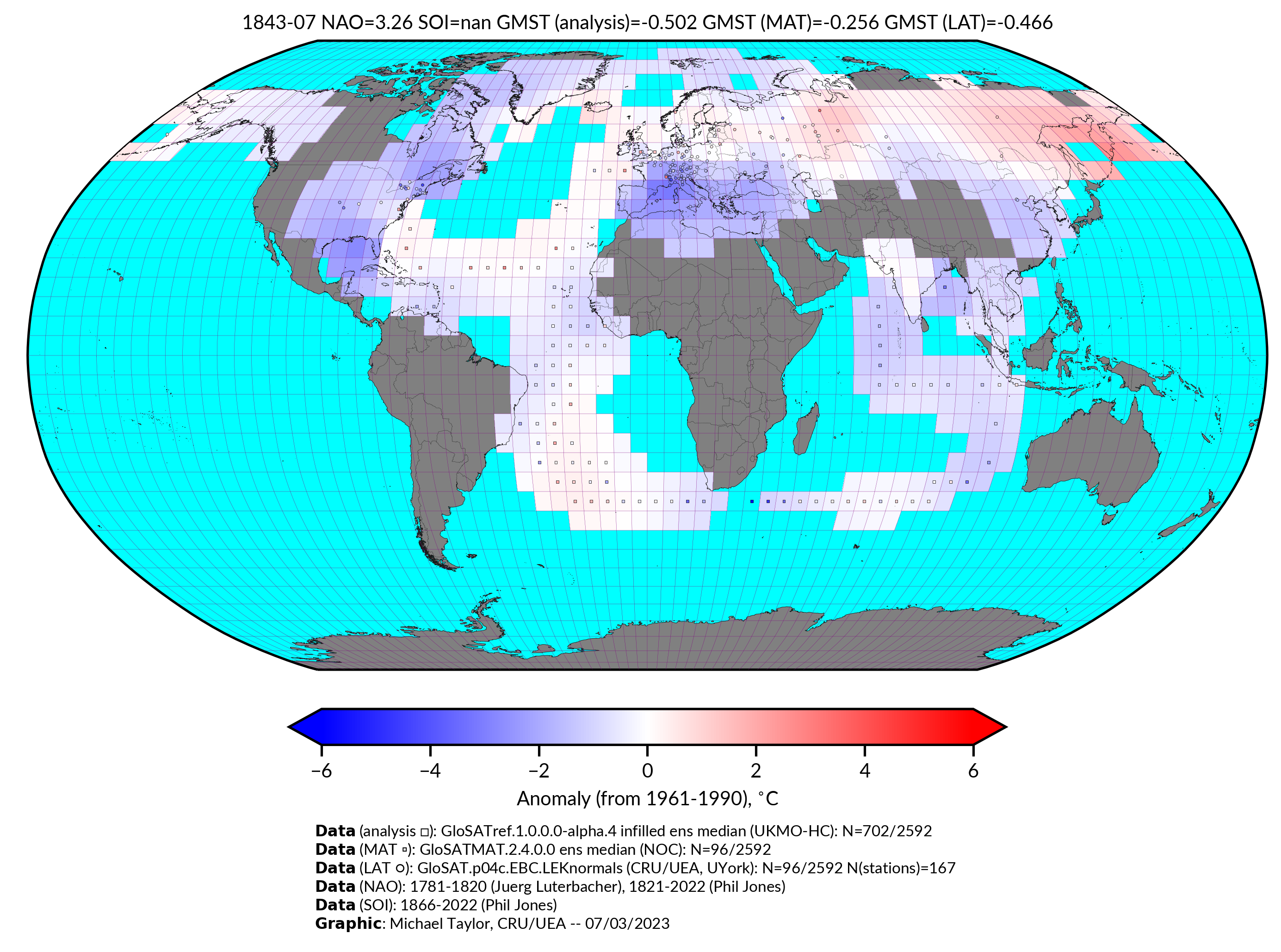 GloSAT temperature anomalies for Jul 1843