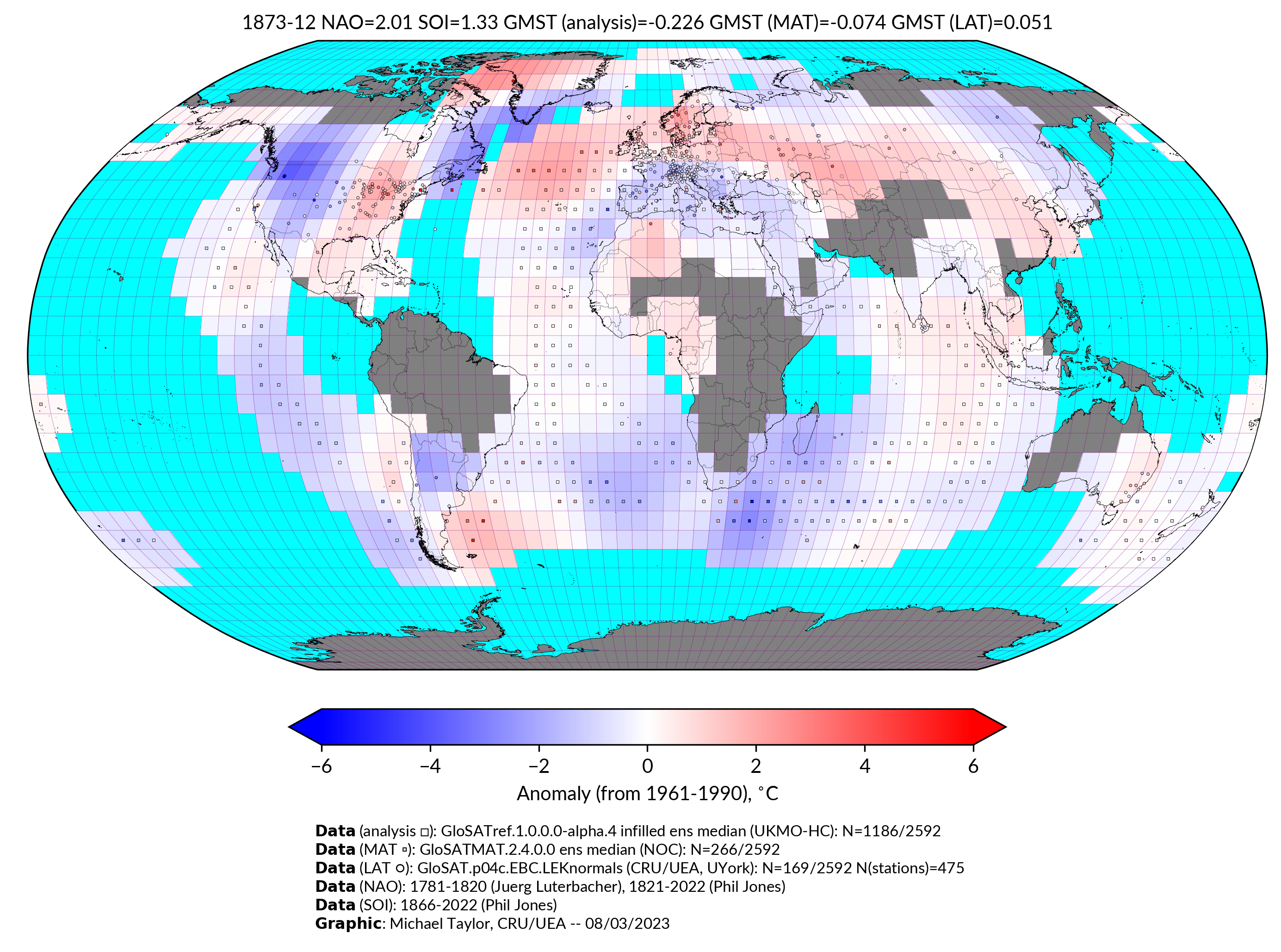 GloSAT temperature anomalies for Dec 1873