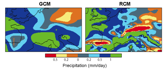 Projected winter rainfall changes